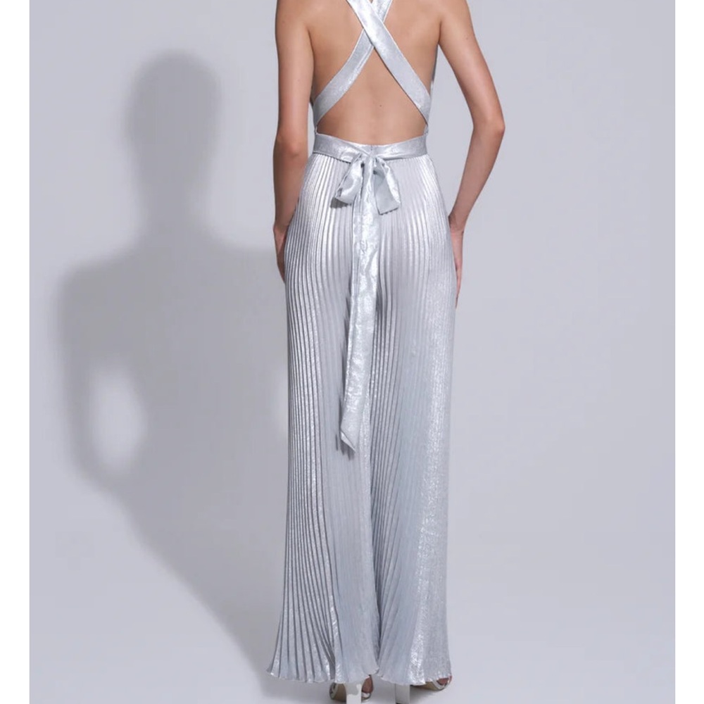 NWT L’Idée metallic jumpsuit, size AU8 (US small) - Picture 2 of 4